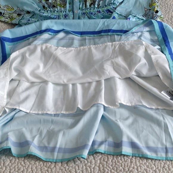 NWT Burryco Size 10 Zebra Abstract Print Long Sleeve Button Front Dress - Picture 14 of 17